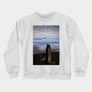 Sanderling on a post Crewneck Sweatshirt